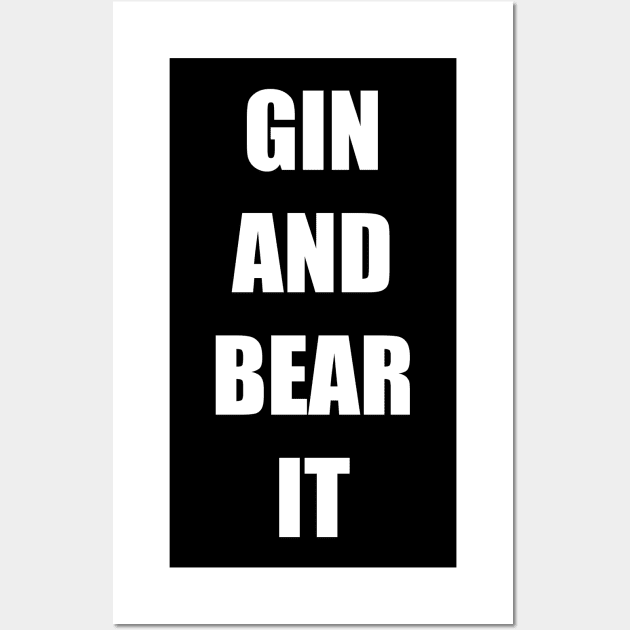 GIN AND BEAR IT Wall Art by DMcK Designs